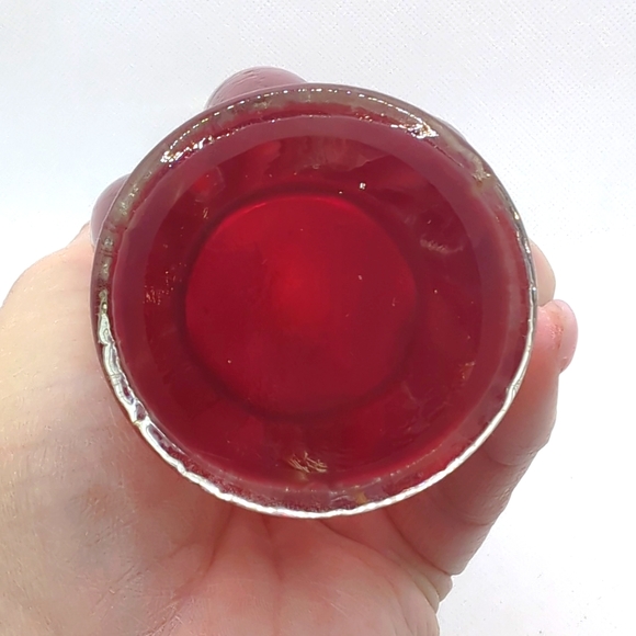 Vintage Art Glass Swing Bud Vase 1970's - Picture 4 of 6